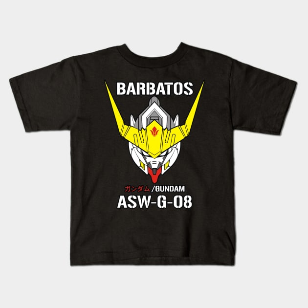 GUNDAM BARBATOS Kids T-Shirt by Mexha_project